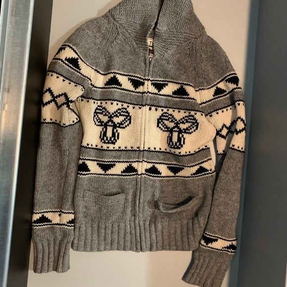 TNA wool zip up sweater - Picture 1 of 4